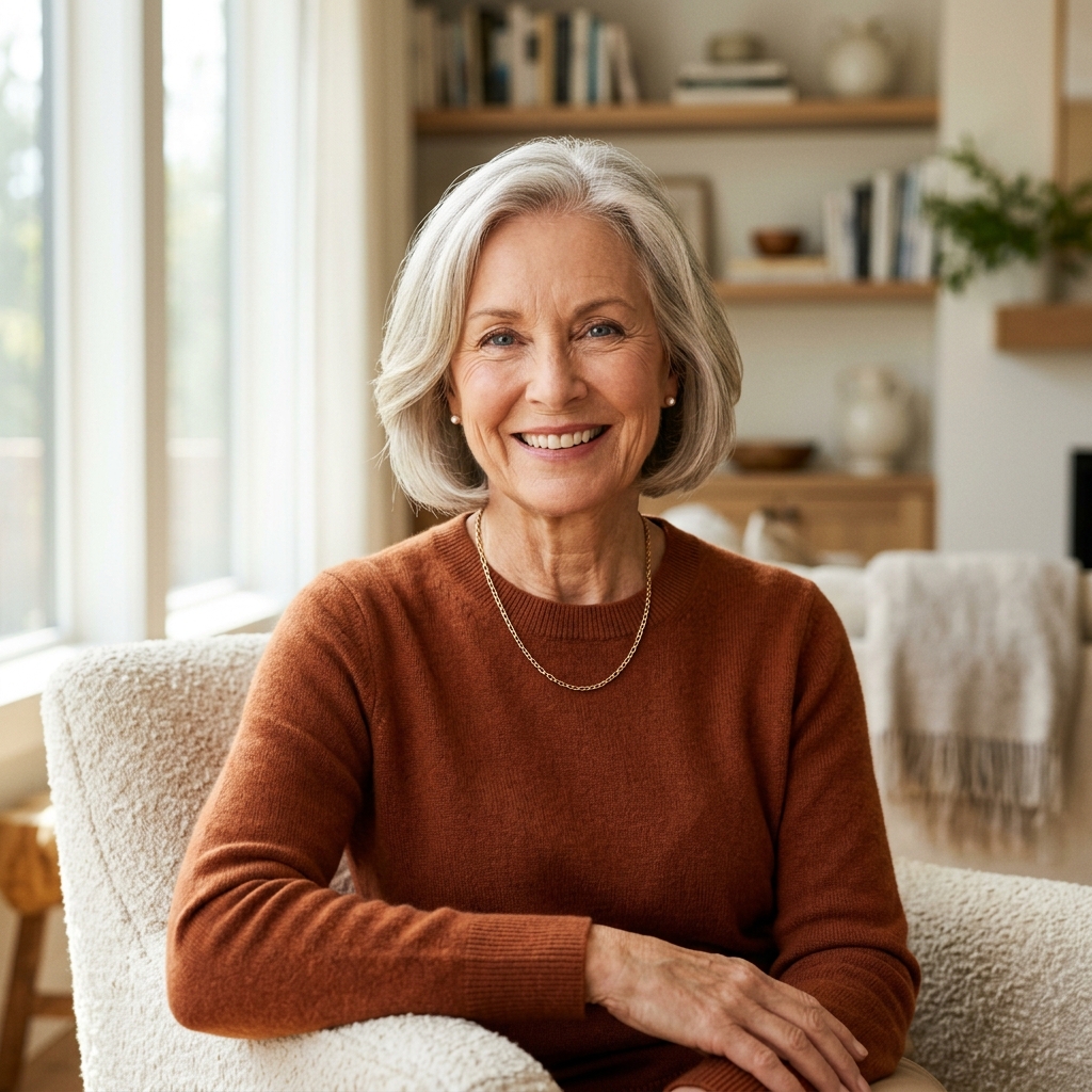 Active senior enjoying daily life with peace of mind